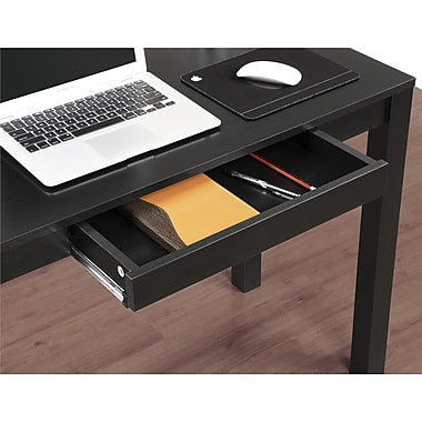 Dorel Parsons Desk with Drawer, Black