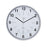 Kiera Grace HO85113-0 Synchro Silent Wall Clock, 12", Silver