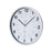 Kiera Grace HO85113-0 Synchro Silent Wall Clock, 12", Silver
