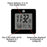 Marathon Digital Desktop Clock with Day, Date, Temperature, Alarm and Backlight