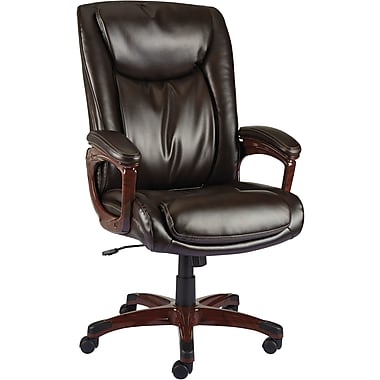 Staples Westcliffe Bonded Leather Managers Chair, Brown
