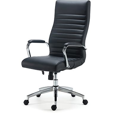 Staples Bentura Black Bonded Leather Managers Chair
