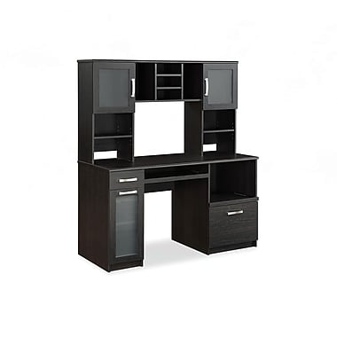 Whalen Greenwich Computer Desk & Hutch, Espresso
