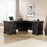 Sauder Palladia L-Shaped Desk, Wind Oak, 2 Cartons