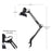Tensor Incandescent Swing-Arm Desk Lamp, 37.5" H, Black (17347-004)