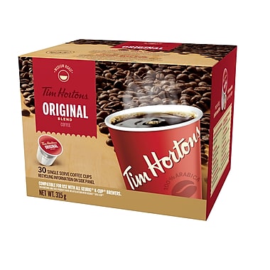 Tim Hortons Original Blend Single Serve Coffee, 30/Pack