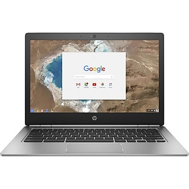 HP Chromebook 13 G1 W0T02UT#ABA 13.3" Chromebook, 3.1 GHz Intel Core m7-6Y75, 32 GB eMMC, 16 GB SDRAM, Chrome OS