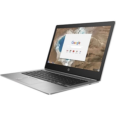 HP Chromebook 13 G1 W0T02UT#ABA 13.3" Chromebook, 3.1 GHz Intel Core m7-6Y75, 32 GB eMMC, 16 GB SDRAM, Chrome OS