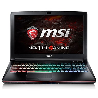 MSI Apache GE62 7RD-471CA 15.6" Gaming Laptop, 2.8 GHz Core i7-7700HQ, 1 TB HDD + 256 GB SSD, 16 GB RAM, GeForce GTX 1050, Win10