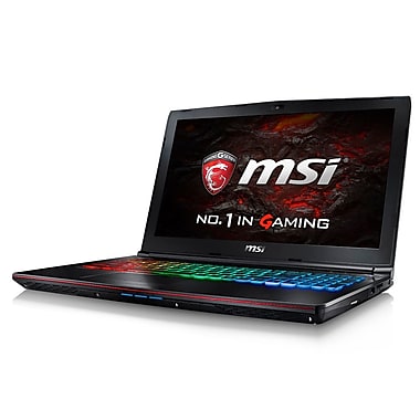 MSI Apache GE62 7RD-471CA 15.6" Gaming Laptop, 2.8 GHz Core i7-7700HQ, 1 TB HDD + 256 GB SSD, 16 GB RAM, GeForce GTX 1050, Win10
