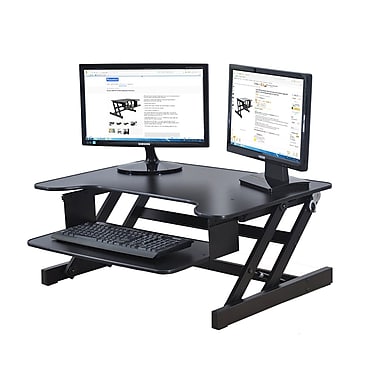 Rocelco ADR Sit To Stand Adjustable Desk Riser