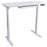 Motionwise Electric Height Adjustable Desk, Home Office Style, 24" x 48", Snow White