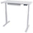 Motionwise Electric Height Adjustable Desk, Home Office Style, 24" x 48", Snow White