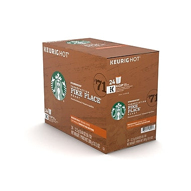 Starbucks Pike Place Roast Coffee K-Cup Refills, 24/Pack
