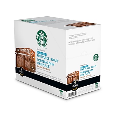 Starbucks Decaf Pike Place Roast K-Cup Refills, 24/Pack