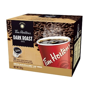Tim Hortons Dark Roast Single Serve Coffee, 30/Pack