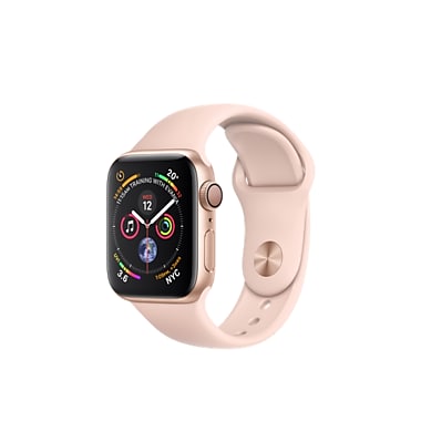 Apple Watch Series 4, 40mm, GPS, Gold Aluminium Case with Pink Sand Sport Band