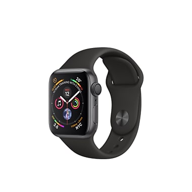 Apple Watch Series 4, 44mm, GPS, Space Grey Aluminium Case with Black Sport Band